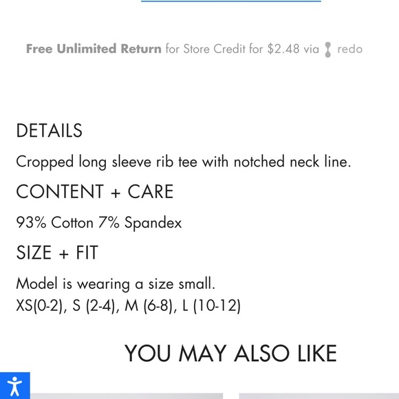 Nia Notched Rib Tee - Picture 3 of 4